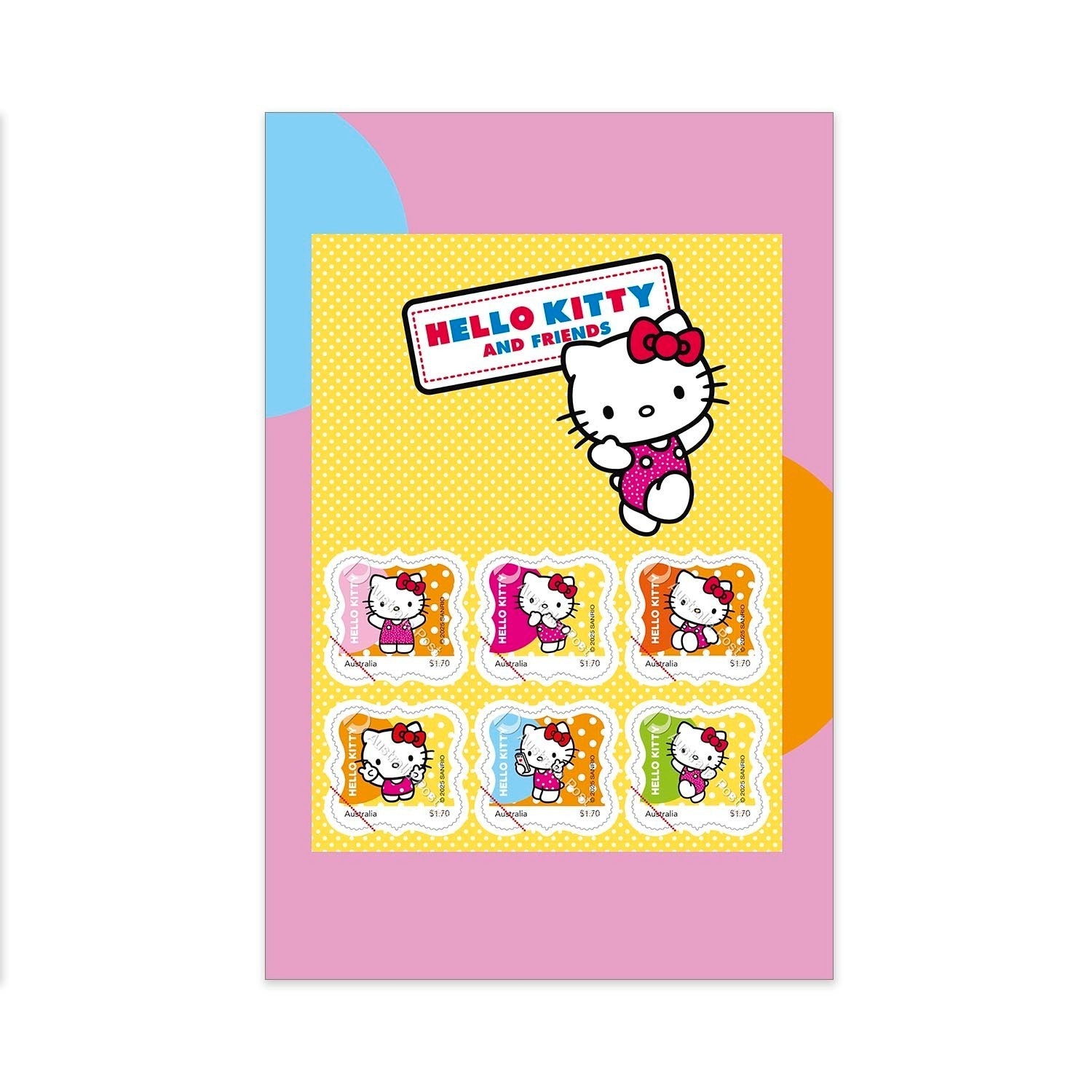 2025 Hello Kitty And Friends Stay Together Stamp Pack | Australia Post NEW