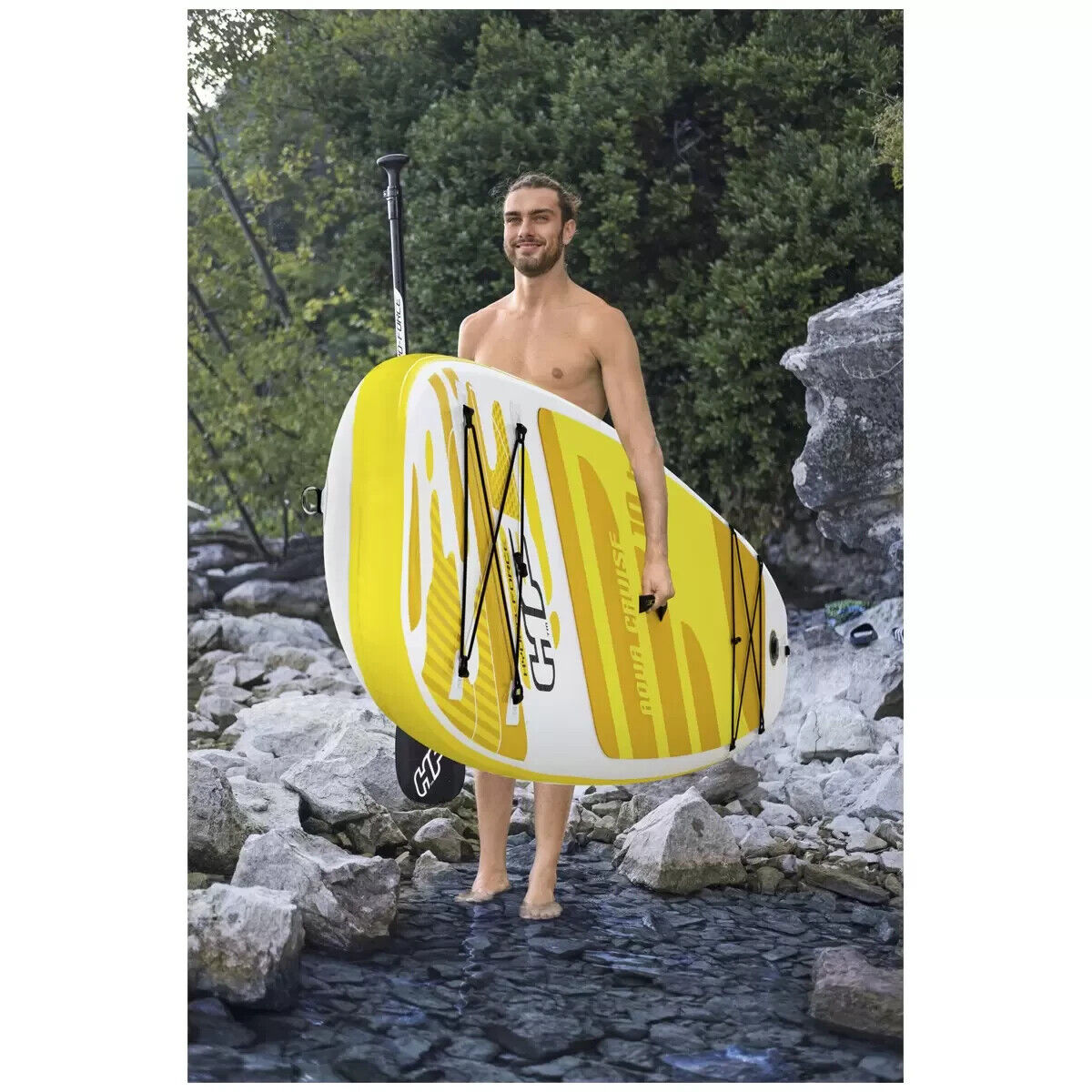 Hydro-Force Aqua Cruise Inflatable Stand Up Paddleboard Set 3.2M SUP