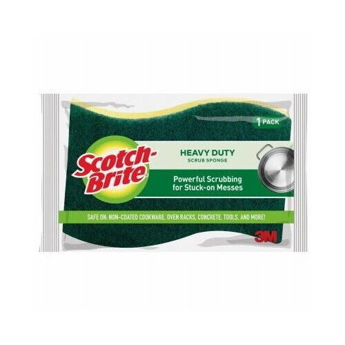 3M Scotch Brite Kitchen Heavy Duty Non-Scratch Scrub Mix Scourer Sponge Cleaner