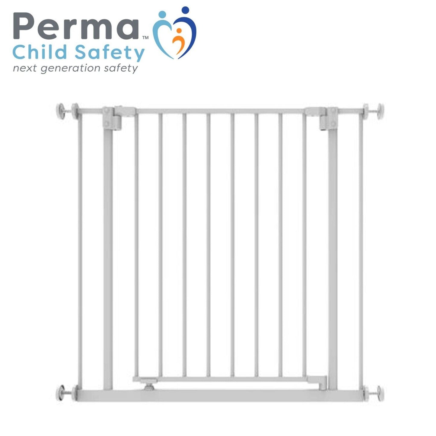 Perma Child Safety 73 - 82cm Warm White Extra Tall Easy Fit Baby Gate