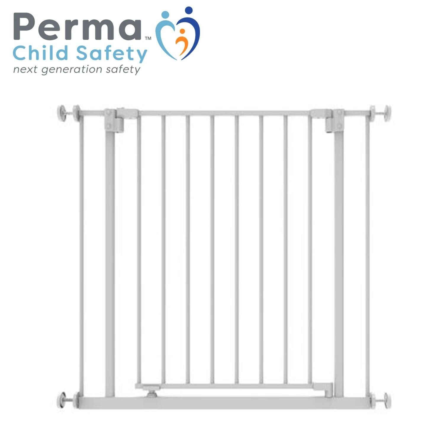 Perma Child Safety 73 - 82cm Warm White Extra Tall Easy Fit Baby Gate