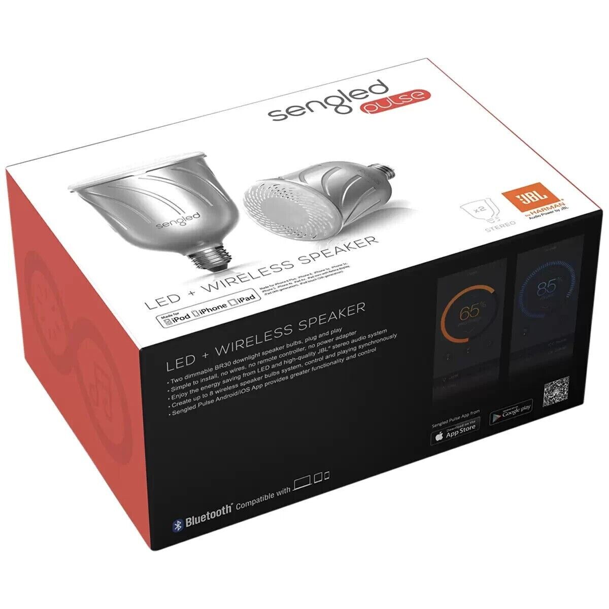 Sengled Pulse Master, Satellite LED with JBL Wireless Speaker E27 Starter Kits