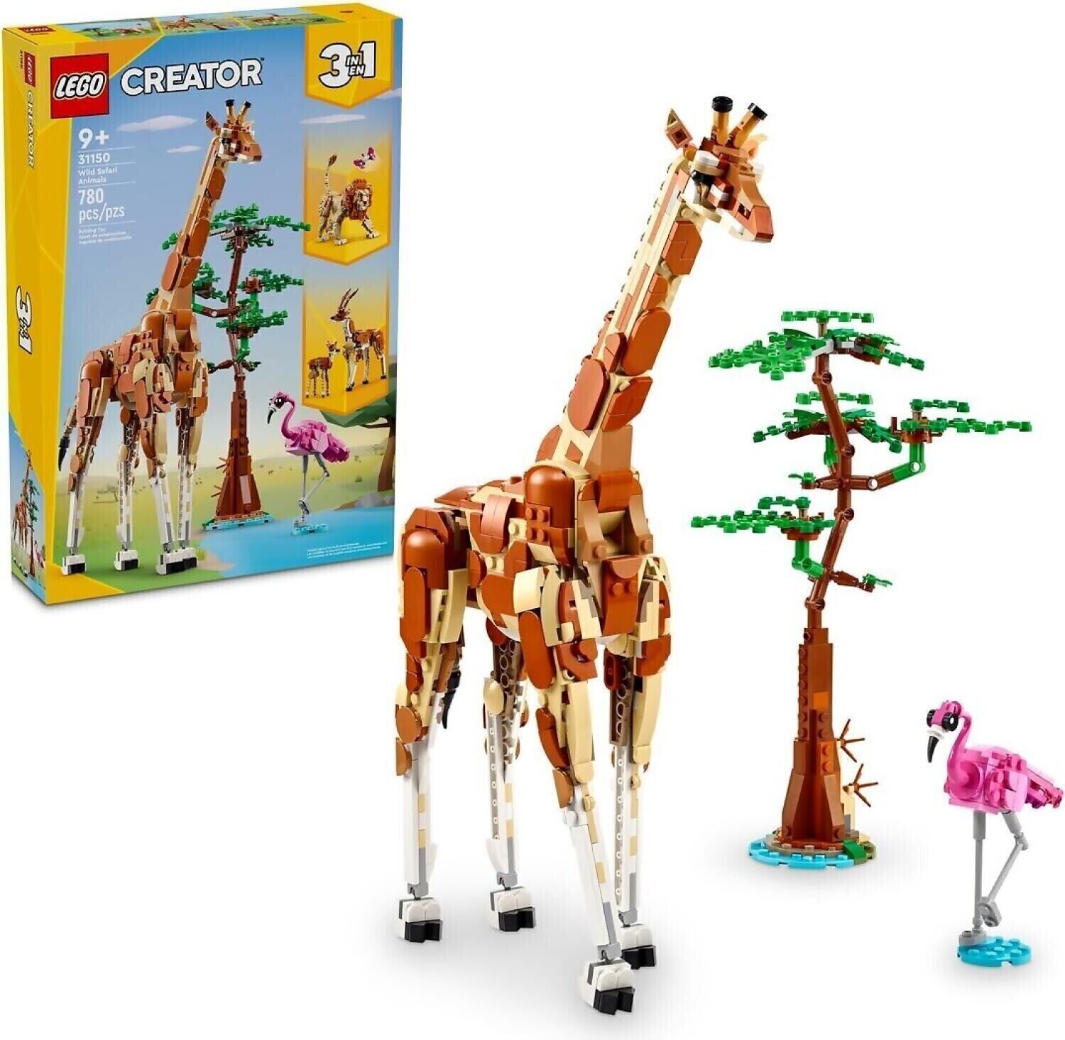 LEGO 31150 Creator 3-in-1 Wild Safari Animals Brand New Giraffe Gazelle Lion