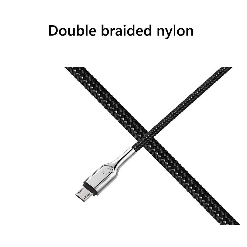 Cygnett 2-Metre Armoured 2M Micro B to USB-A Fast Charge 12W Cable in Black