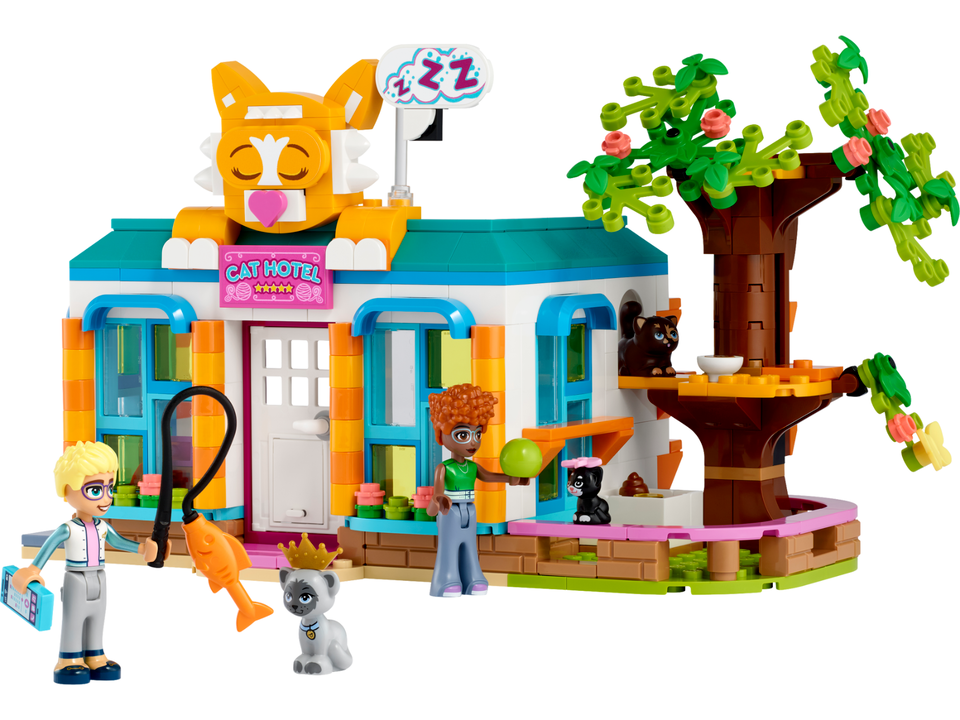 LEGO Friends 41742 Cat Hotel Vet Kitten Animal House Children Kitty OLLY NAOMI