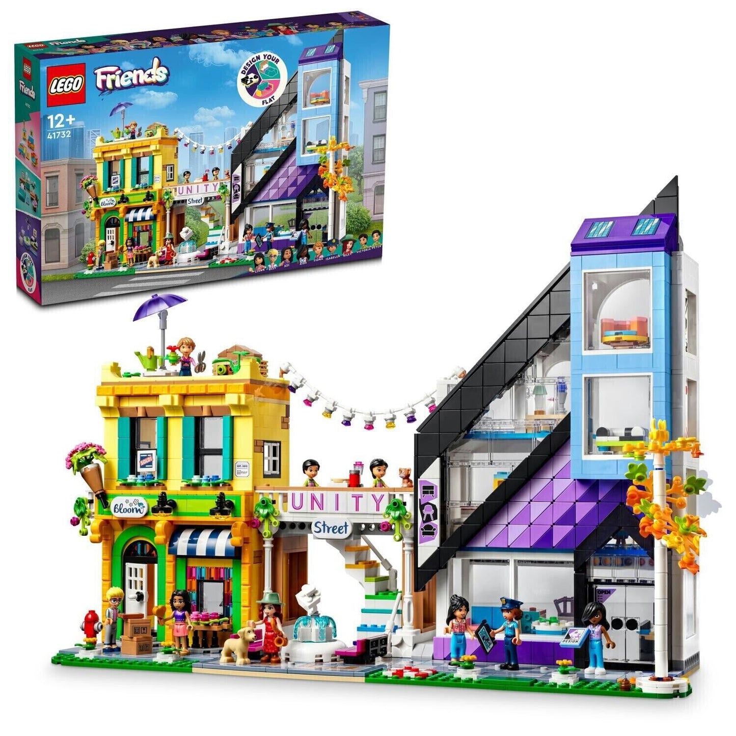 LEGO 41732 Friends Downtown Flower And Design Stores (Brand New Sealed)