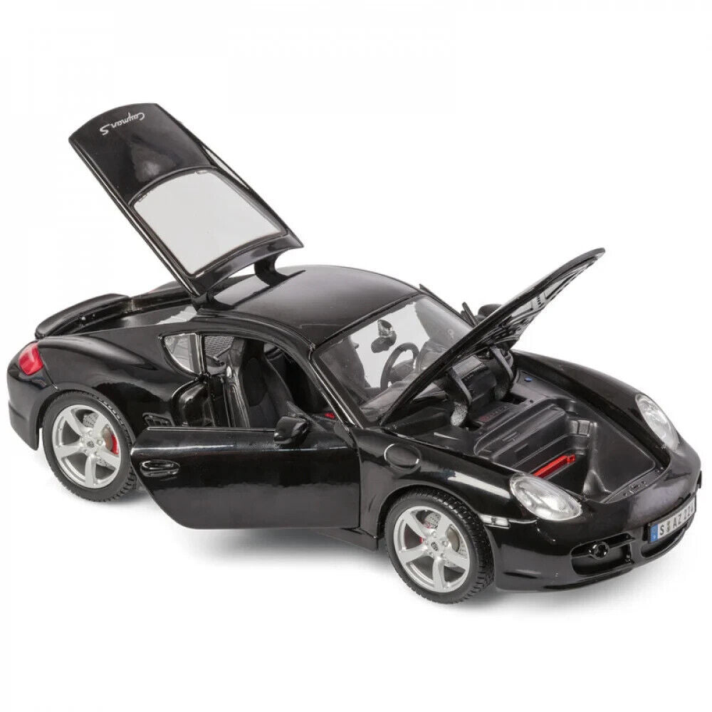 Maisto 1:18 Porsche Cayman S Black Die Cast Toy Diecast Car