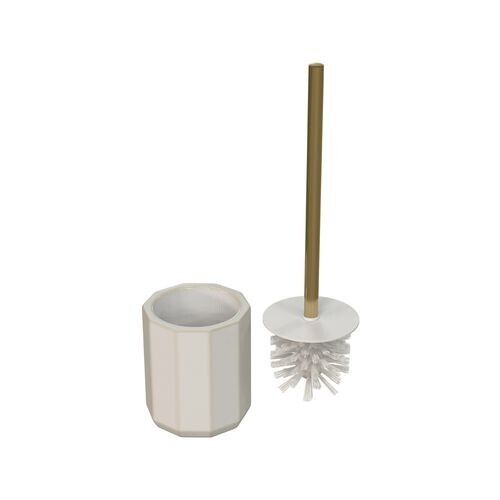 Bathroom Accessories 4pcs Set Soap Dispenser Tumbler Toilet Brush & Holder Gold