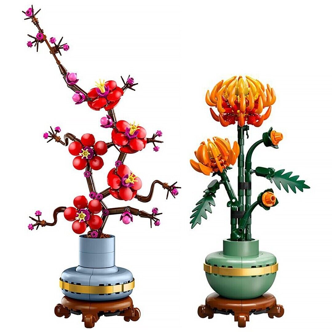 LEGO Icons Botanical Collection 10368 10369 Chrysanthemum & Plum Blossom NEW