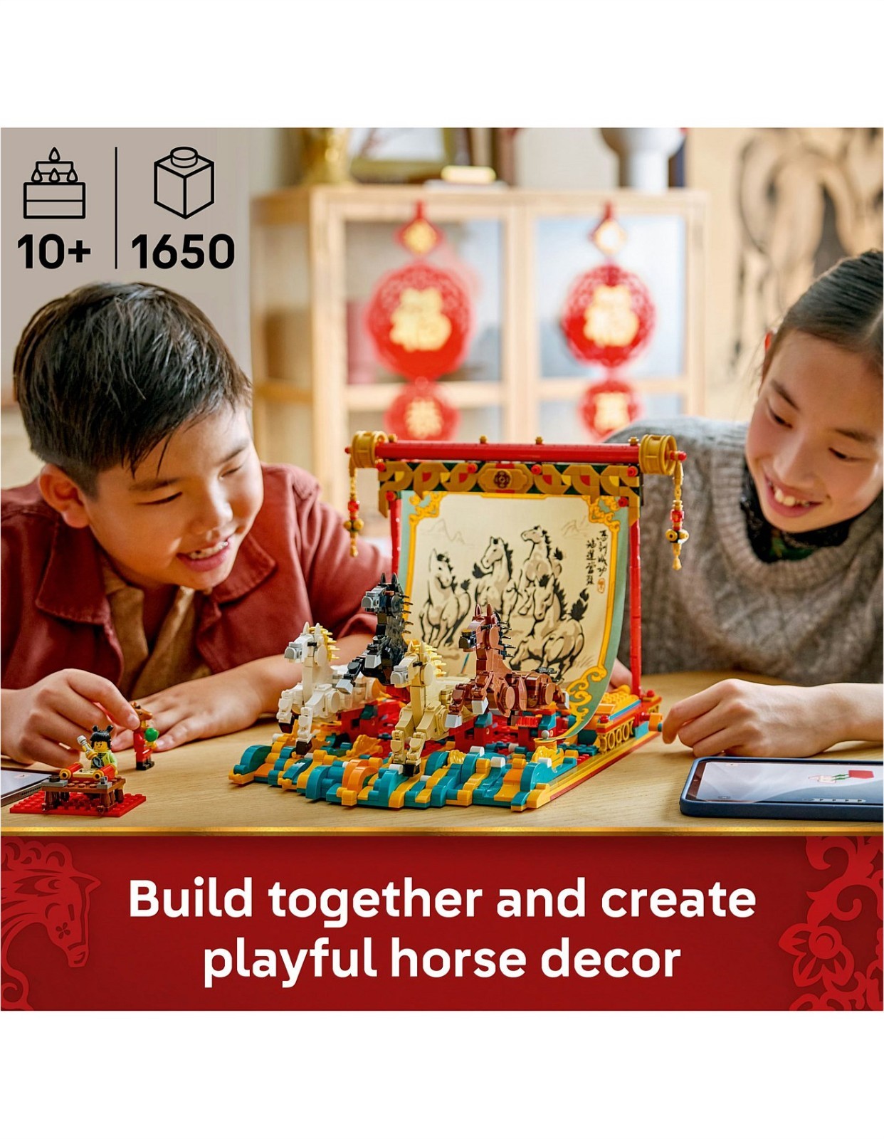 LEGO 80119 Galloping Horses Canvas  Lunar New Year CNY Year of Horse New AU