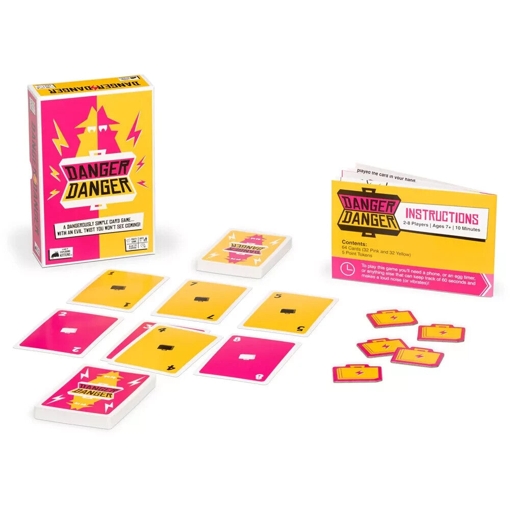 Exploding Kittens Danger Danger 2-8 Players Card Party Game