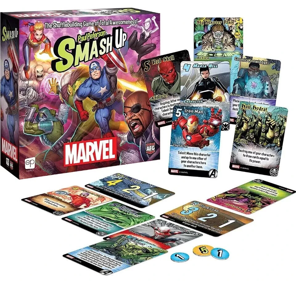 Paul Peterson Smash Up Marvel The Game • Card Game • 2-4 players • Board Game