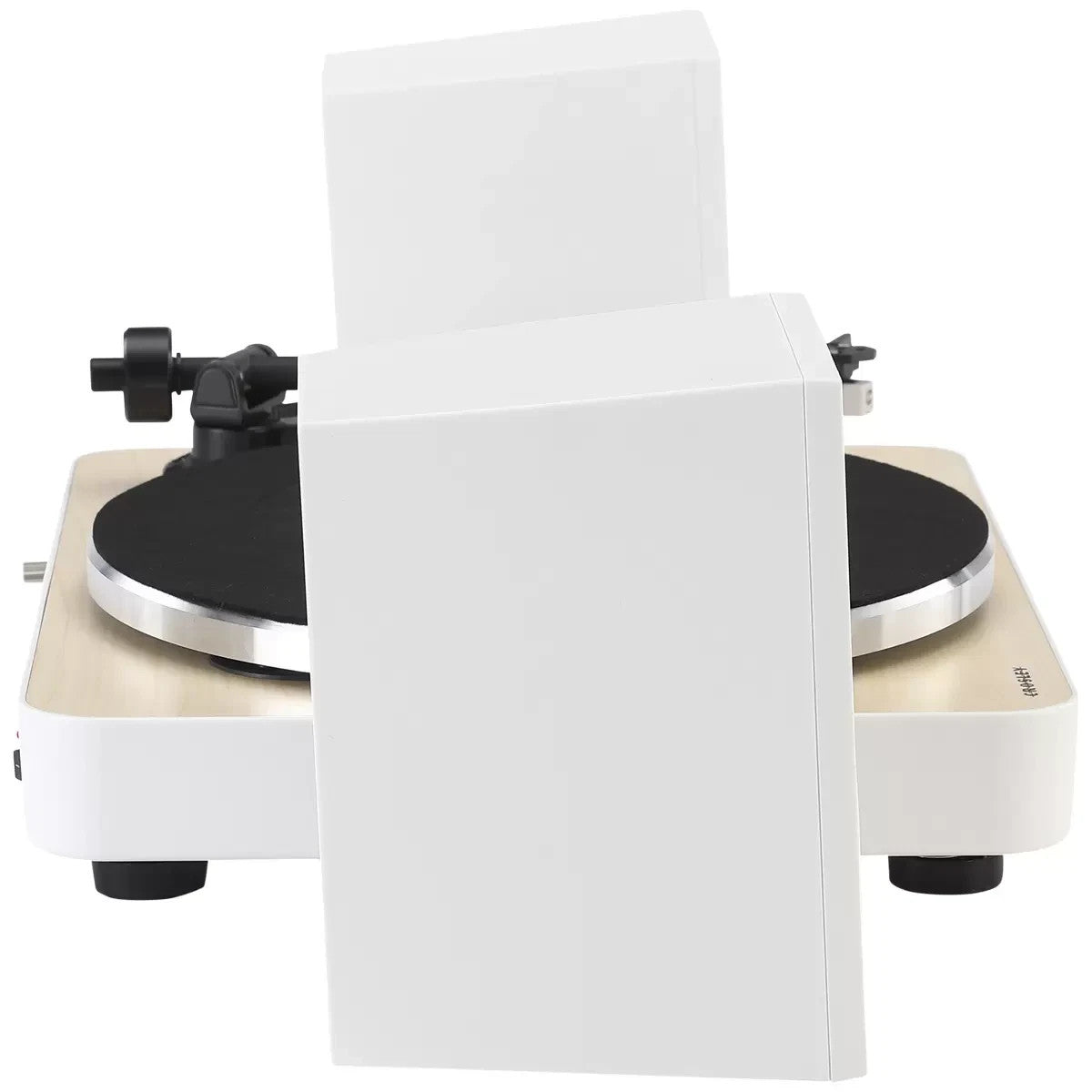 Crosley T170 Turntable Shelf System White Bluetooth Record Player Speakers
