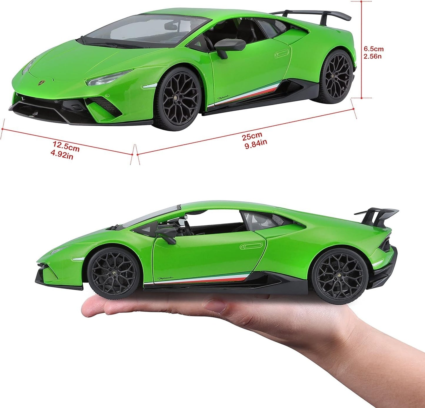 Maisto Green Lamborghini Temerario 1:18 special edition Diecast Display Toy Car
