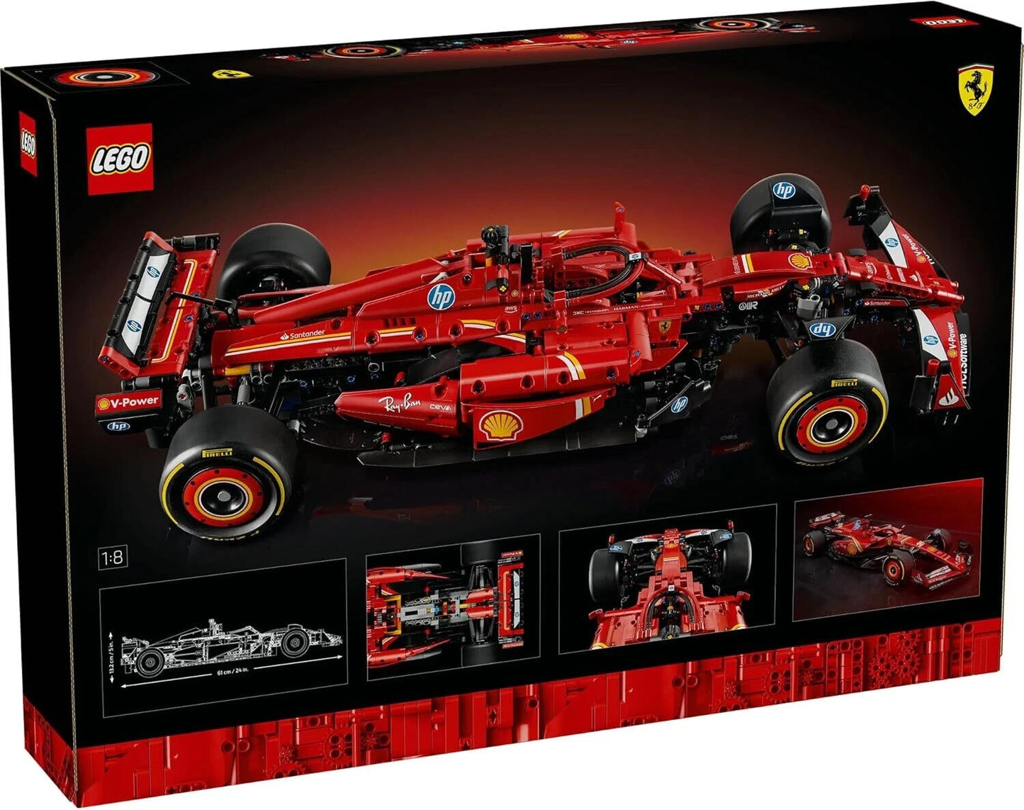 NEW SEALED LEGO Technic 42207 Ferrari SF-24 F1 Car Set 1:8 Scale V6 1361pcs 18+