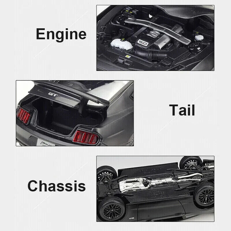 Maisto 2015 Ford Mustang GT 1/18 Scale Diecast Model Metallic Dark Grey