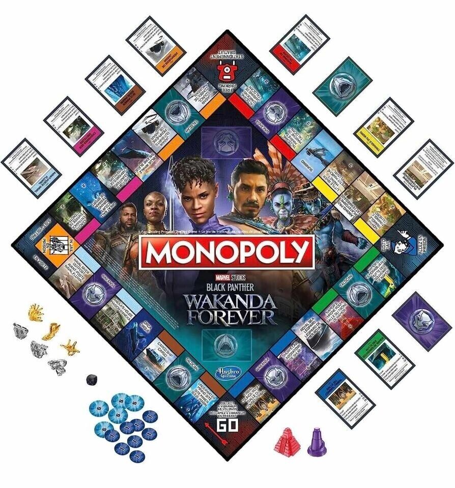 Monopoly Marvel Black Panther Wakanda Forever Hasbro Monopoly Brand New