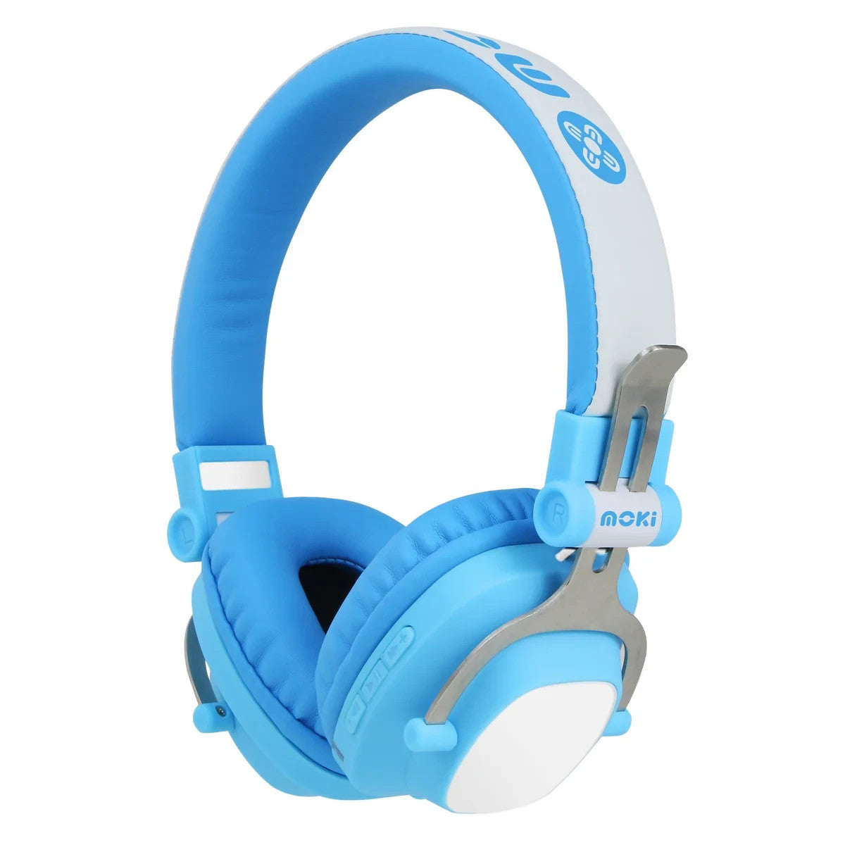 Moki Exo Kids Wireless Bluetooth Headphones with Mic - Blue
