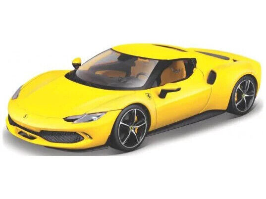 Maisto 1:18 Ferrari 296 GTB Yellow Die Cast Toy Diecast Car