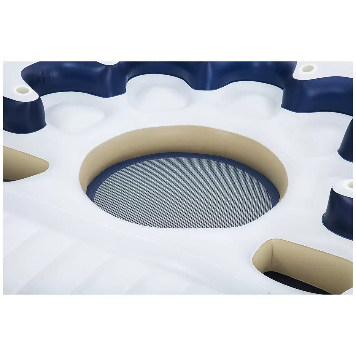 Tobin Sports 7 Person Seas The Day Giant Inflatable Party Lake Island 3.92x3.08m