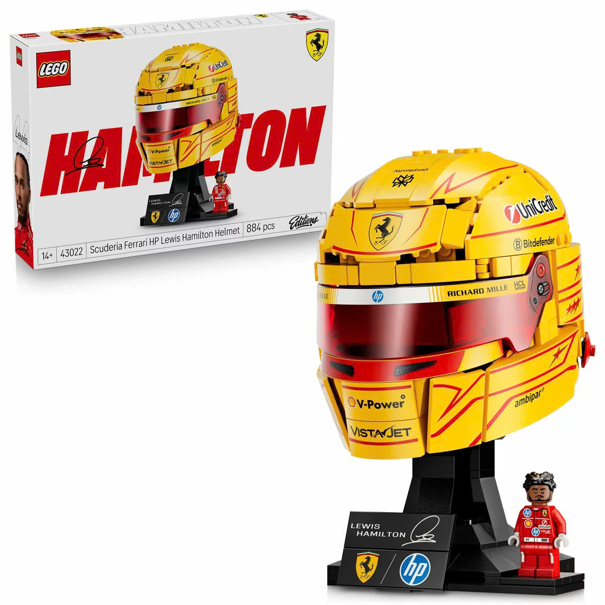 LEGO Editions: Scuderia Ferrari HP Lewis Hamilton Helmet (43022), LEGO Ideas,