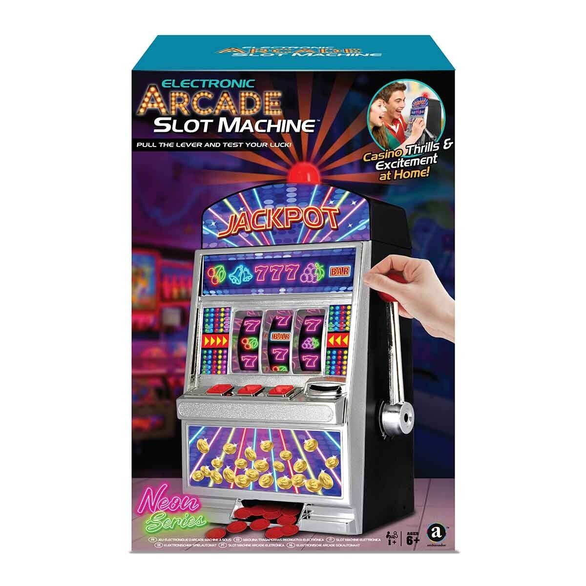 37.5cm Electronic Slot Machine Toy Arcade Game Toy for Adults Kids