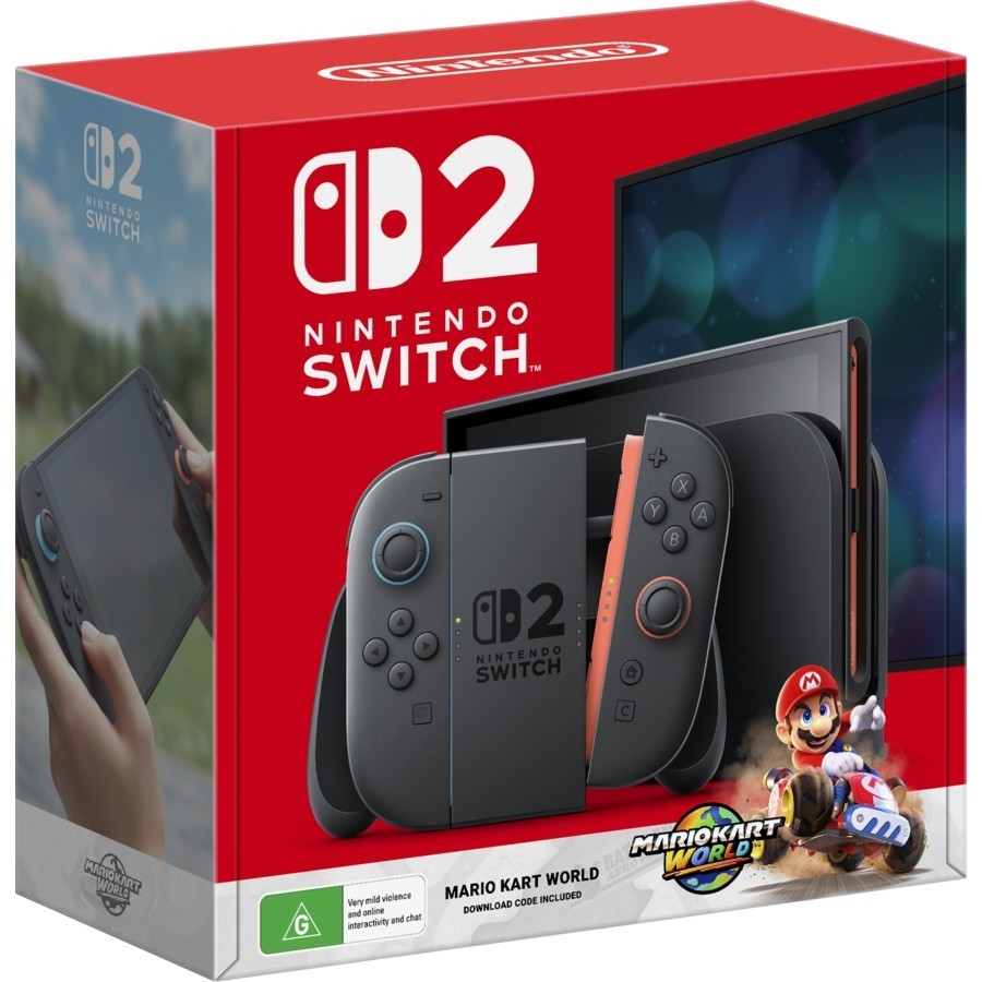 Nintendo Switch 2 Console + Mario Kart World Bundle, Black, Video Game Consoles,