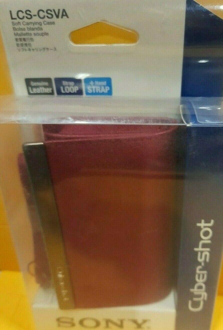 Genuine Sony LCS-CSVA / LCS-CSVB Red Pink Blue Cybershot Soft Carrying Case