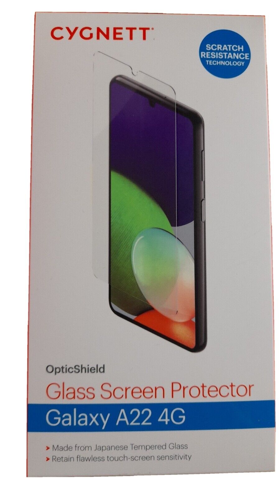 Cygnett OpticShield Glass Screen Protector Galaxy A22 4G Brand New