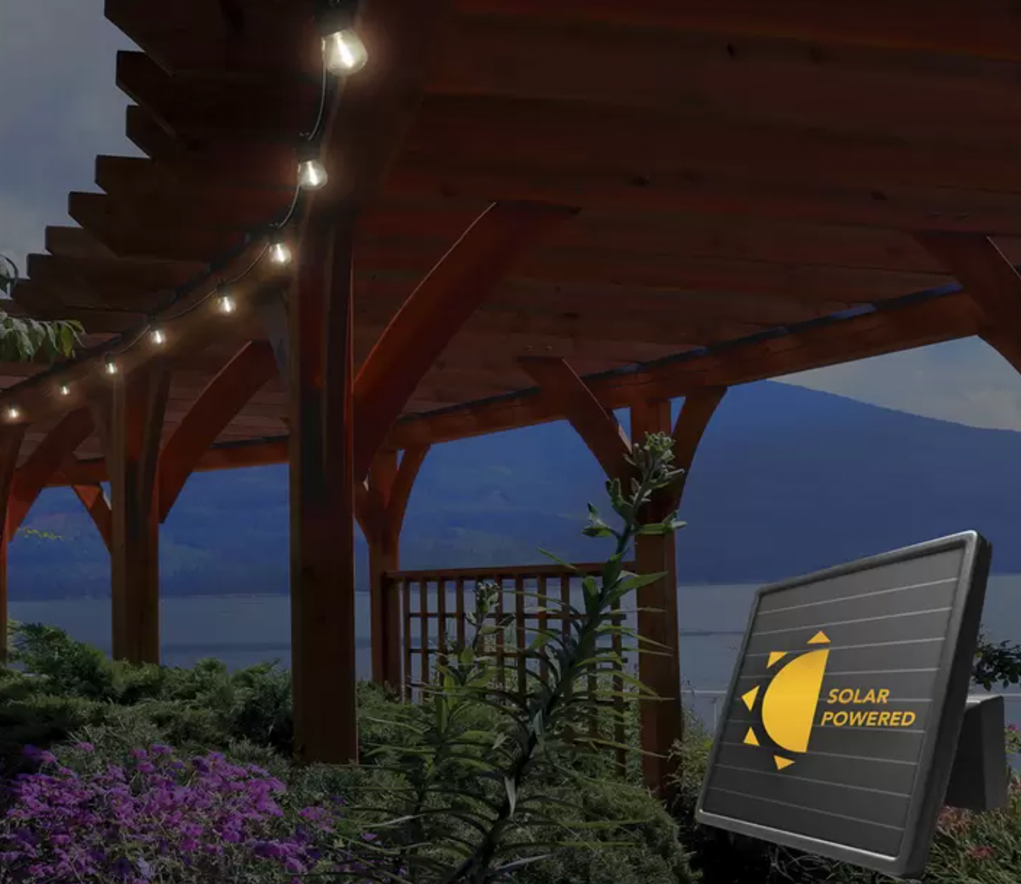 Sunforce 15 LED Solar String Lights with Remote Control 10.67M Brand New