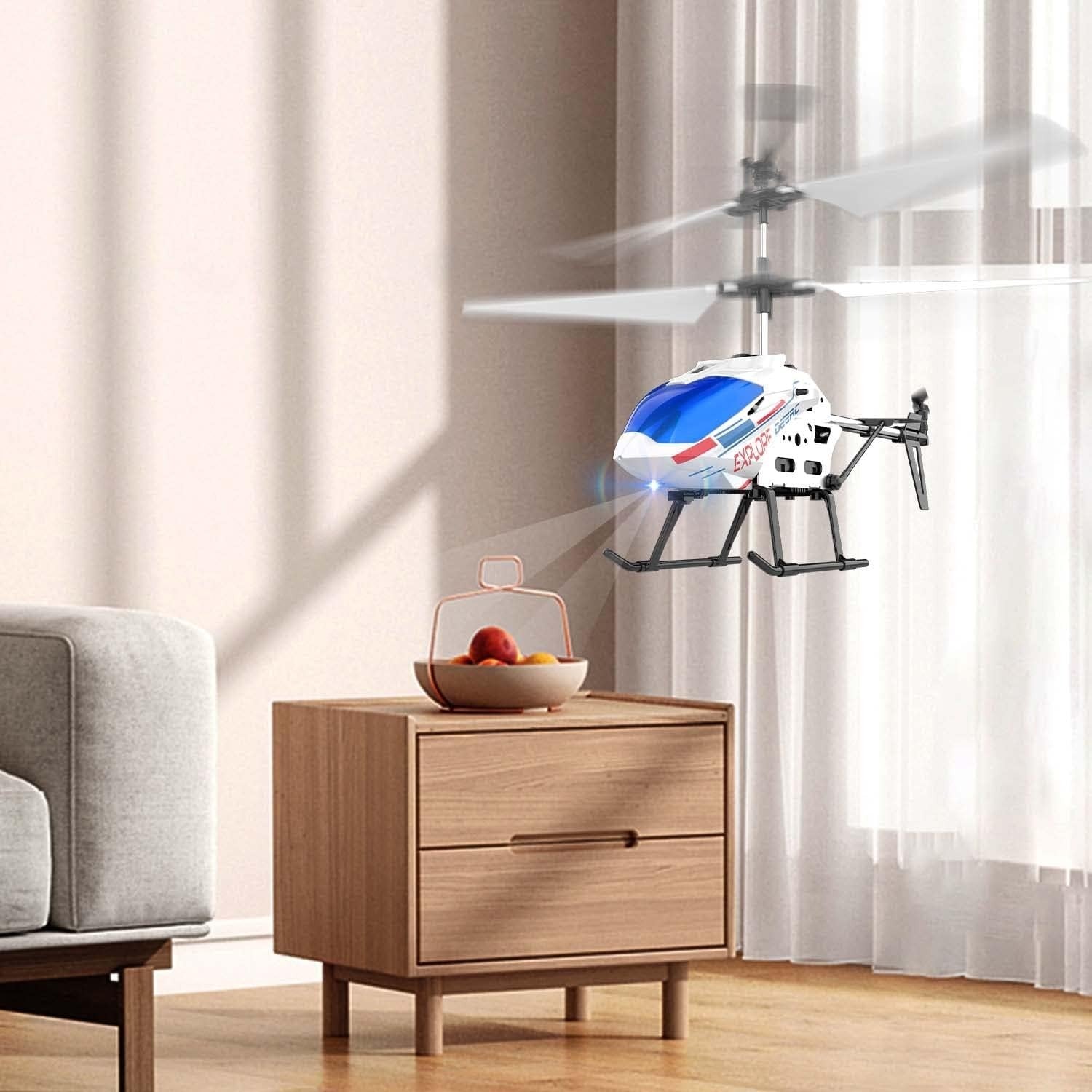 20CM Remote Control Helicopter, 3.5 CH Altitude Hold RC Helicopters w/Gyro LED