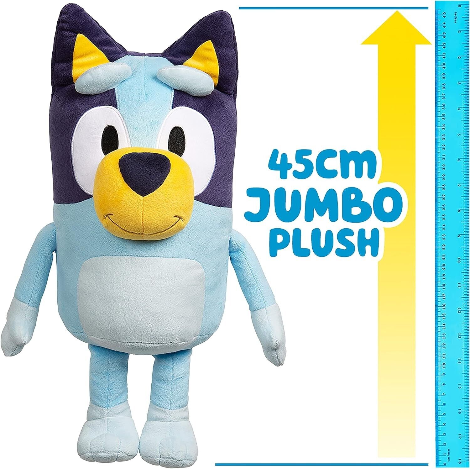Licensed Bluey Jumbo 45Cm Plush Character Cuddly Large Soft Stuffed by Moose Toy