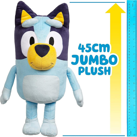 Licensed Bluey Jumbo 45Cm Plush Character Cuddly Large Soft Stuffed by Moose Toy