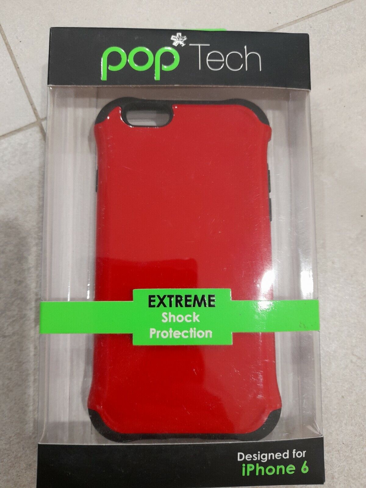 Pop Tech Extreme Shock Protection Designed For iPhone 8/7/6 Brand New Unsealed
