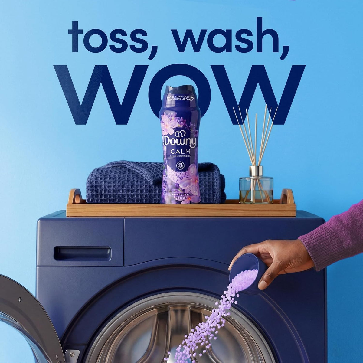 Downy infusions Calm Lavender & Vanilla Laundry Scent Beads 1.13kg Brand New