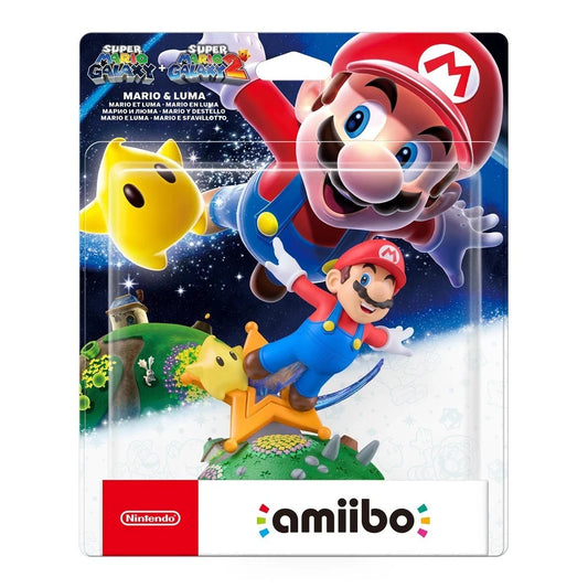 Nintendo Mario and Luma Amiibo (Super Mario Galaxy + Super Mario Galaxy 2) NEW