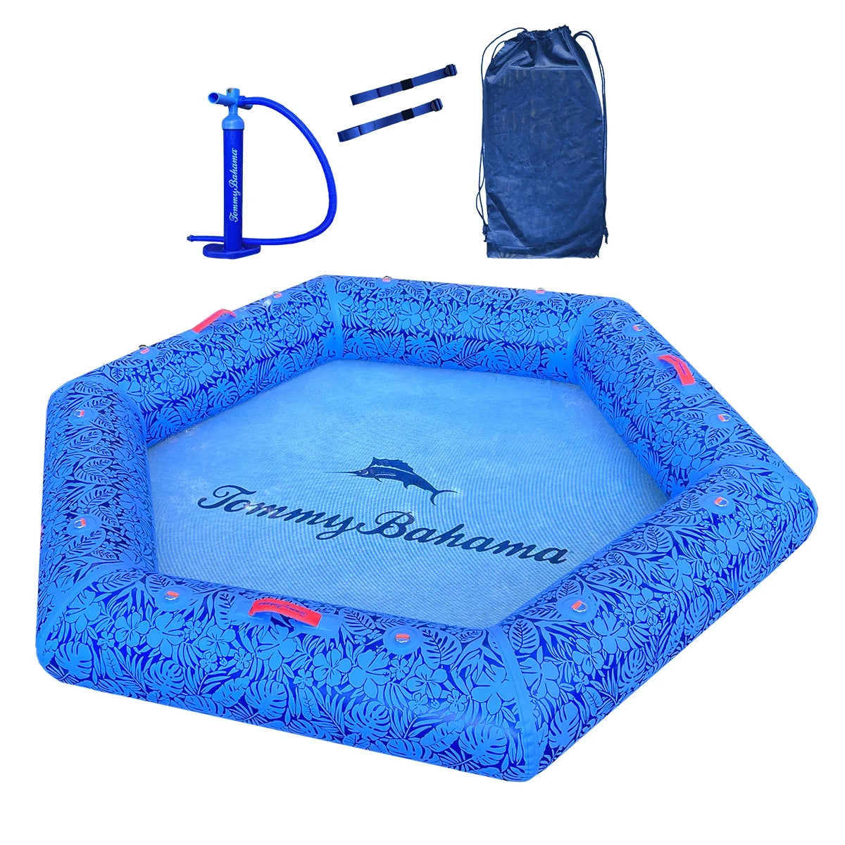 Tommy Bahama 2.44M Inflatable Water Hammock, Summer Swimming Pool and Beach Fun