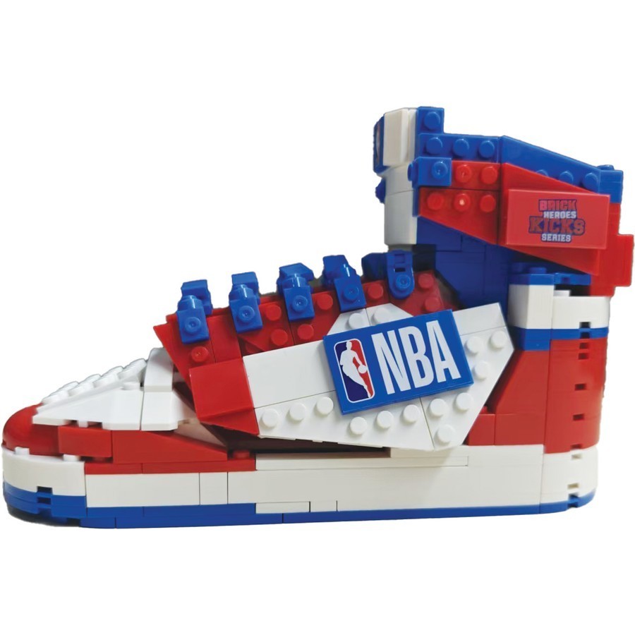 NBA Official Brick Heroes Kicks Series Large Build Your Own NBA Basketball Shoe