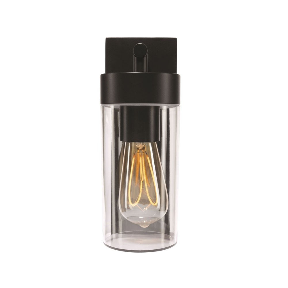 Brilliant Lighting Wembley Industrial Outdoor Wall Light Black LED IP44 21329/06