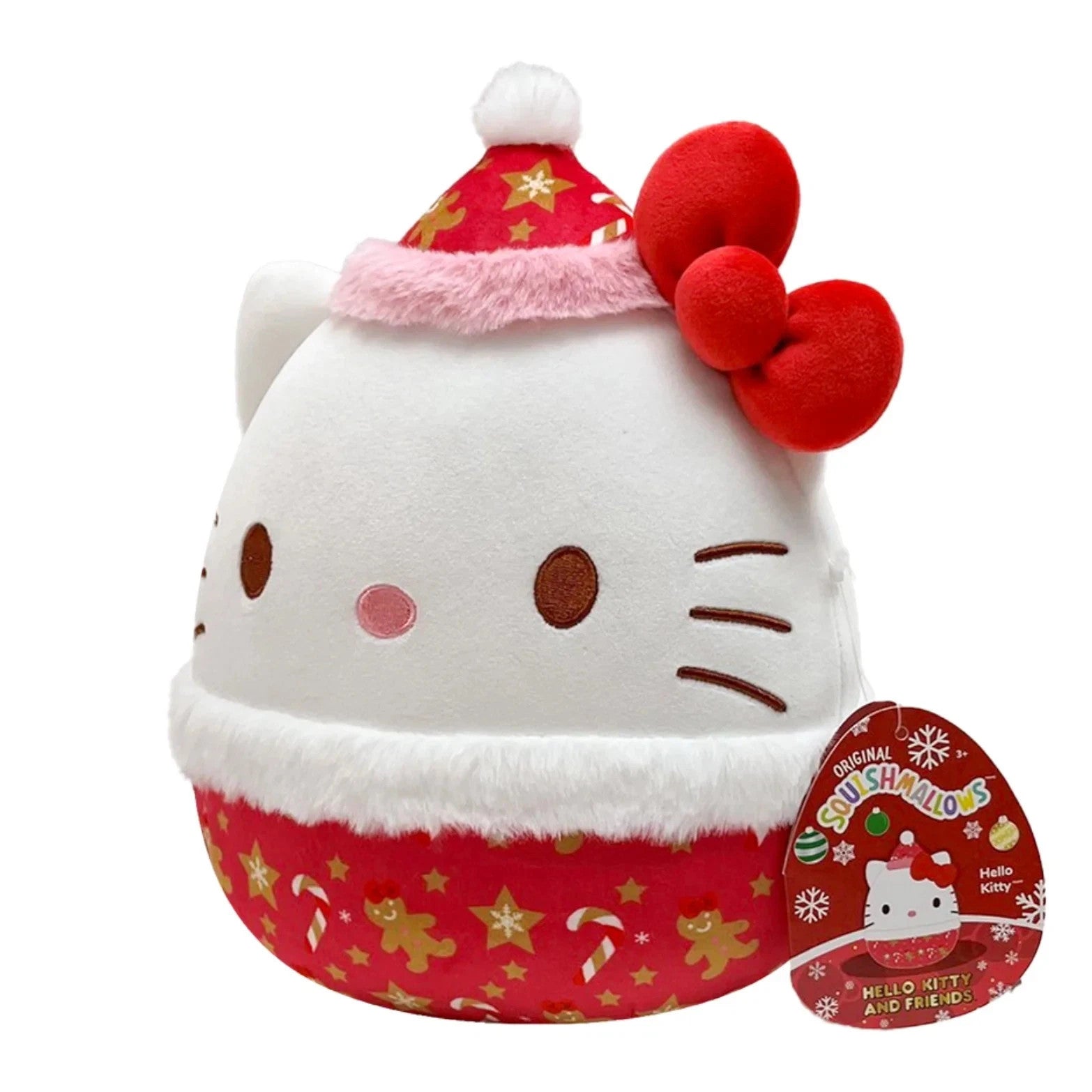 Squishmallows Hello Kitty and Friends Christmas Treats Hello Kitty 8 inch Plush