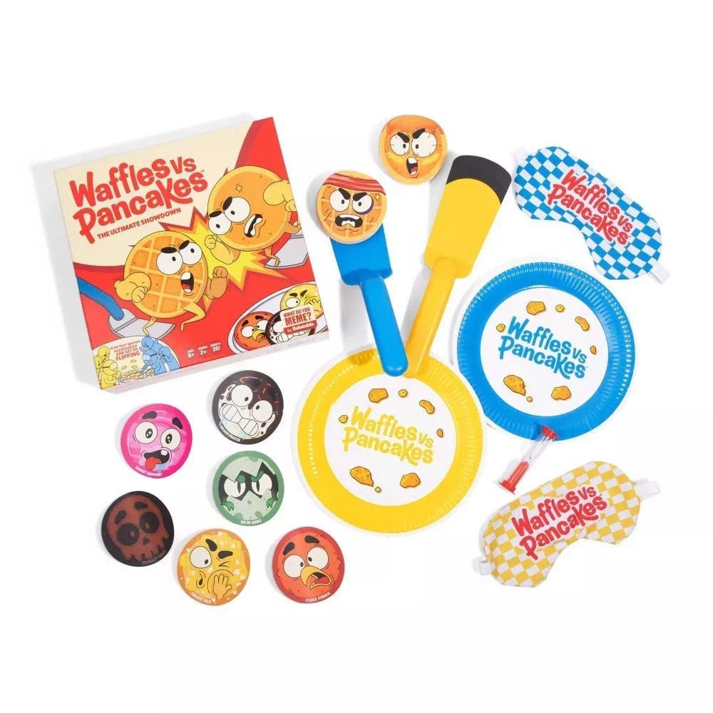 Waffles vs Pancakes - Board Game 2+ Players Age 8+ Teams Play
