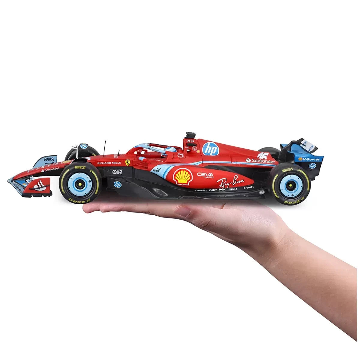 Maisto 1:18 Scale Formula 1 Diecast Cars Ferrari SF-24 2024 Miami Charles Lecler