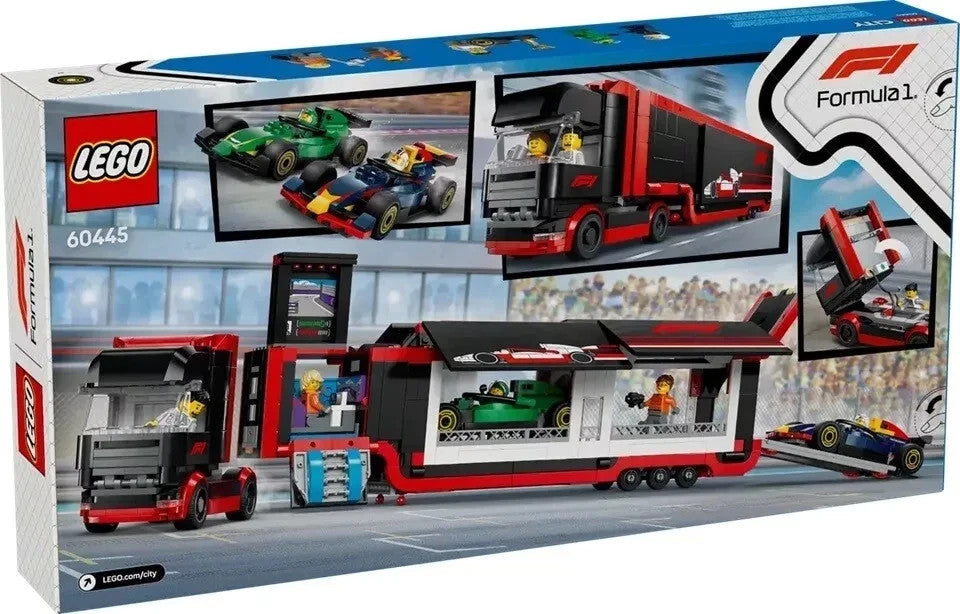 LEGO CITY: F1 Truck with RB20 & AMR24 F1 Cars [1086 PCS] [60445] [Sealed]