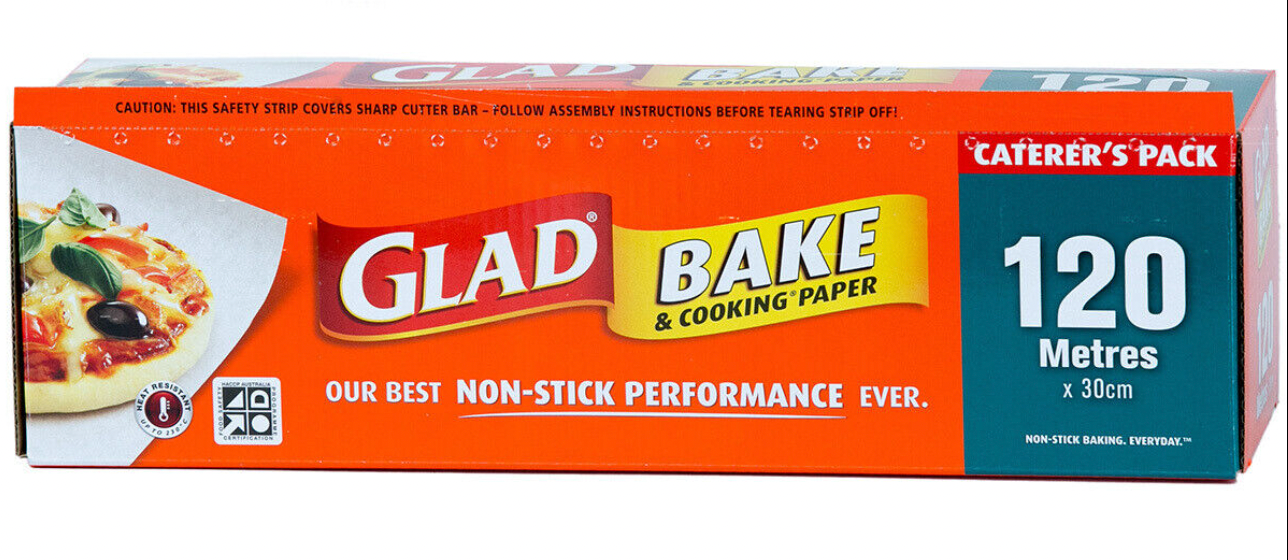 Glad Bake and Cooking Paper Grease Proof 120m x 30 cm