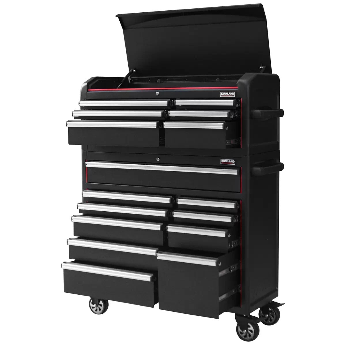 Kirkland Signature Redline Tool Chest 109.22cm X 93.98cm with Locks and Wheels