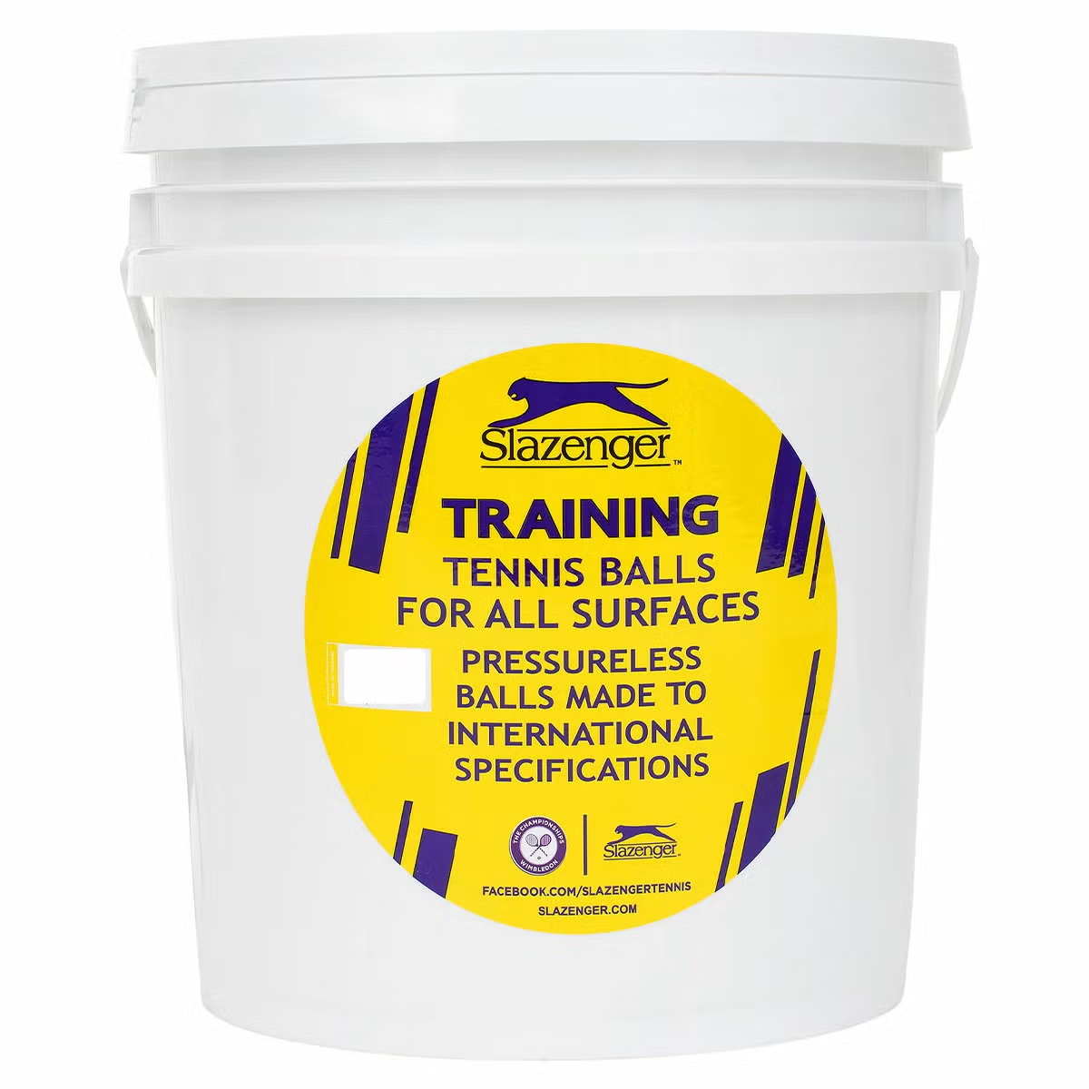 60 X NEW Slazenger Training Tennis Balls Bucket for ALL Surfaces DWSQ03060