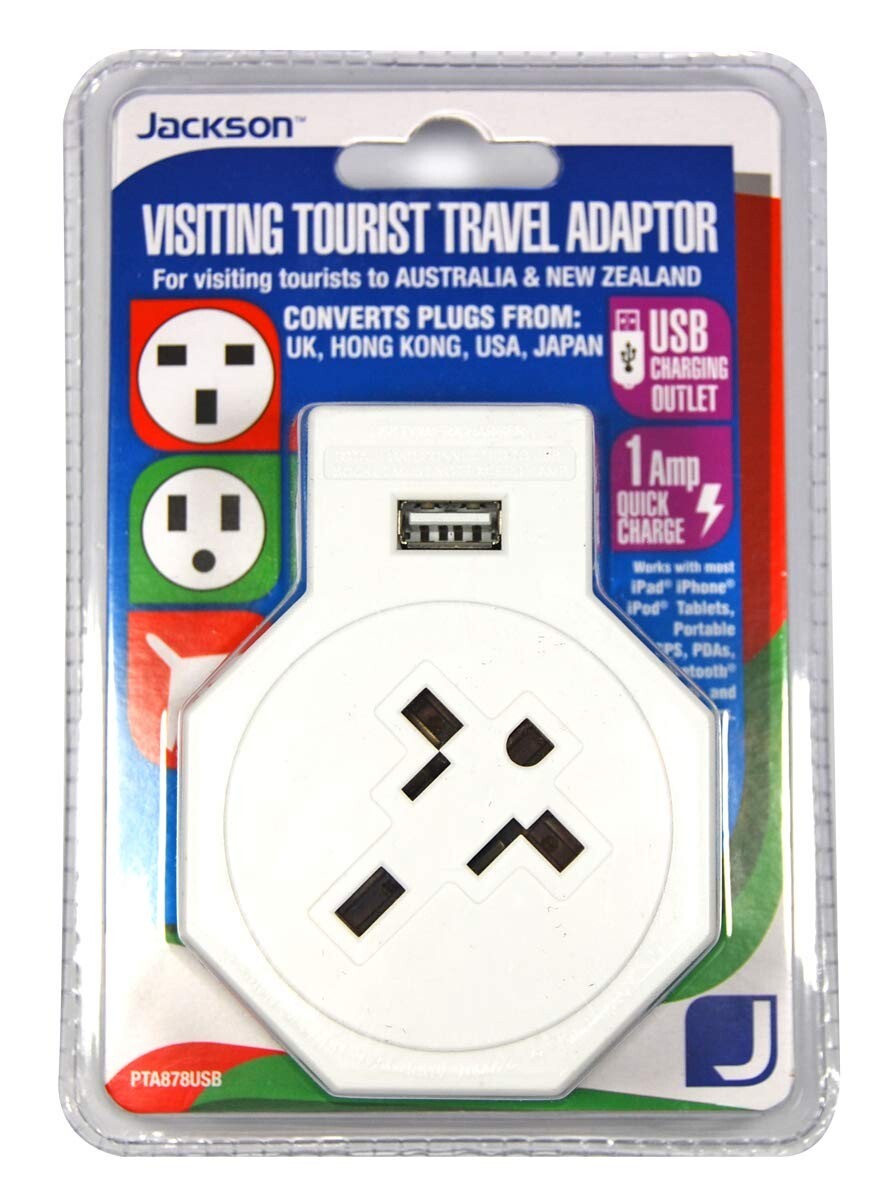 Jackson Inbound USB - Visiting Tourist Travel Adaptor