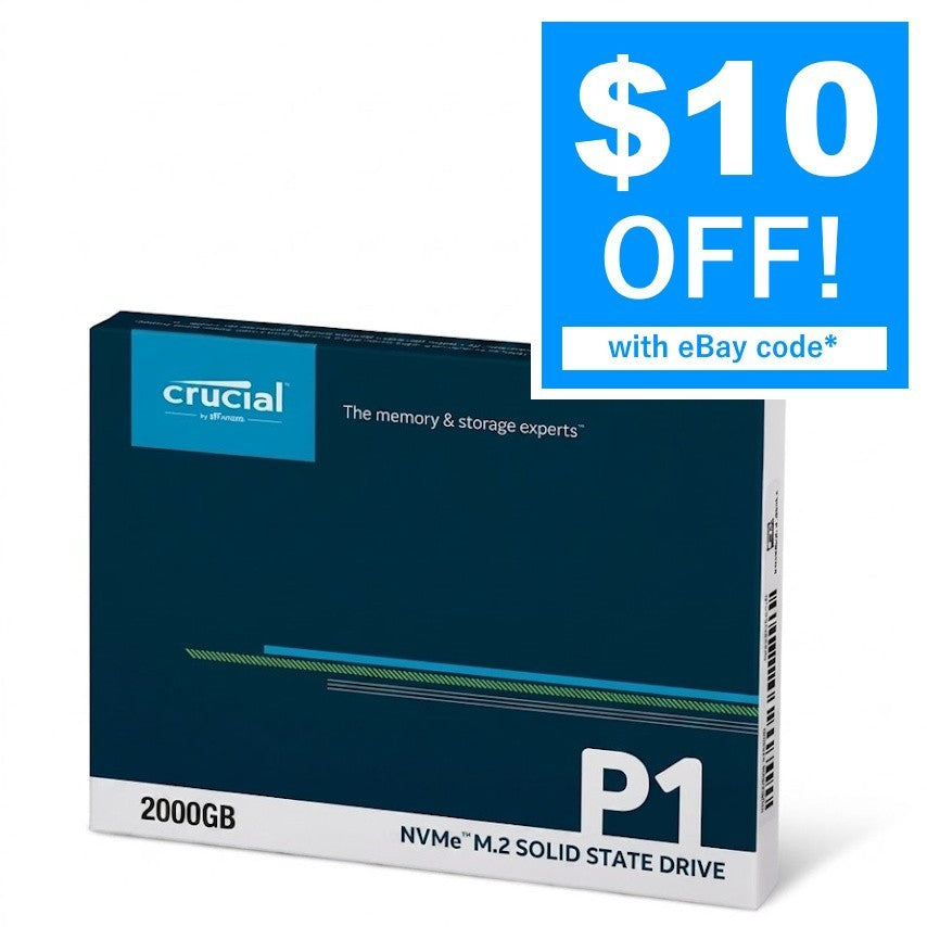 Crucial P1 1TB CT1000P1SSD8 NVMe PCIe M.2 Internal SSD Solid State Drive