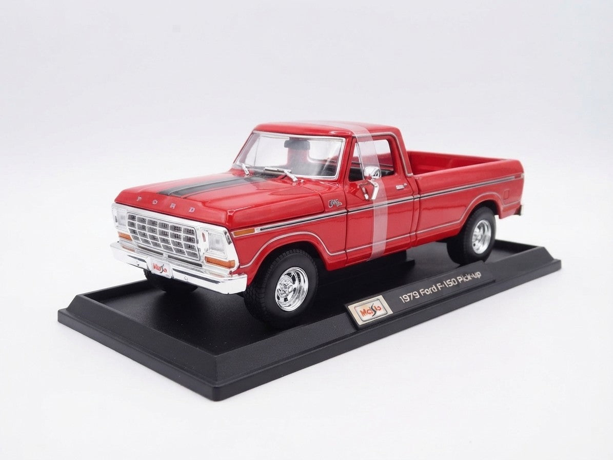 Maisto 1:18 Diecast Special Edition Car – 1979 Ford F150 Pickup Truck (Red)