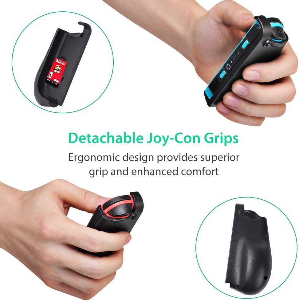 Battery Charger Case for Nintendo Switch with Joy-Con Grips Power Bank 5000mAh 